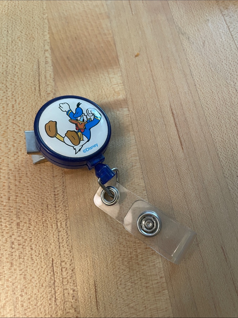 Disney Badge Reel in Navy and White- Donald Duck
